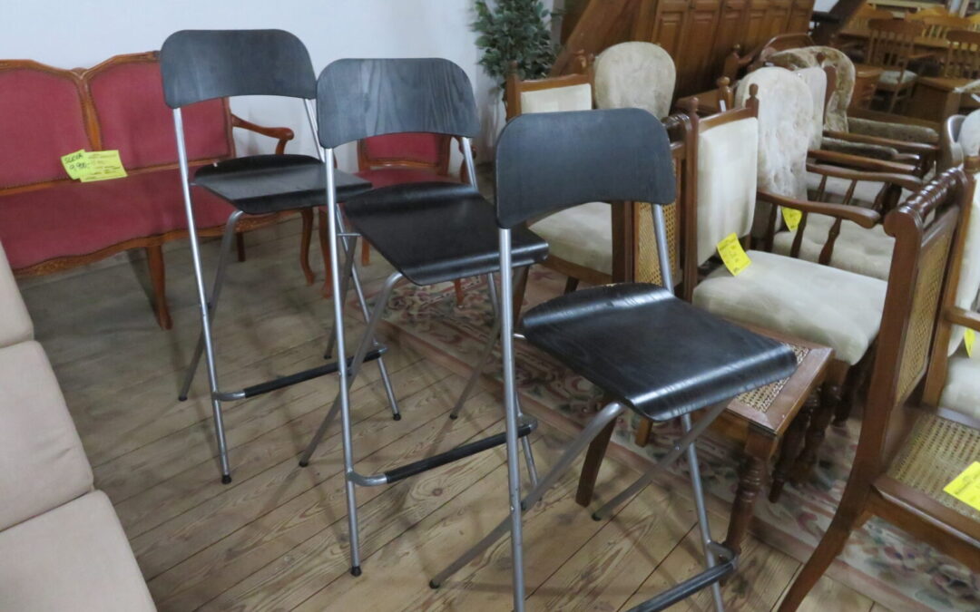 Barové židle skládací 3 ks